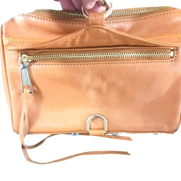 Rebecca Minkoff Tan Leather MAC Crossbody Bag - Picture 8 of 11